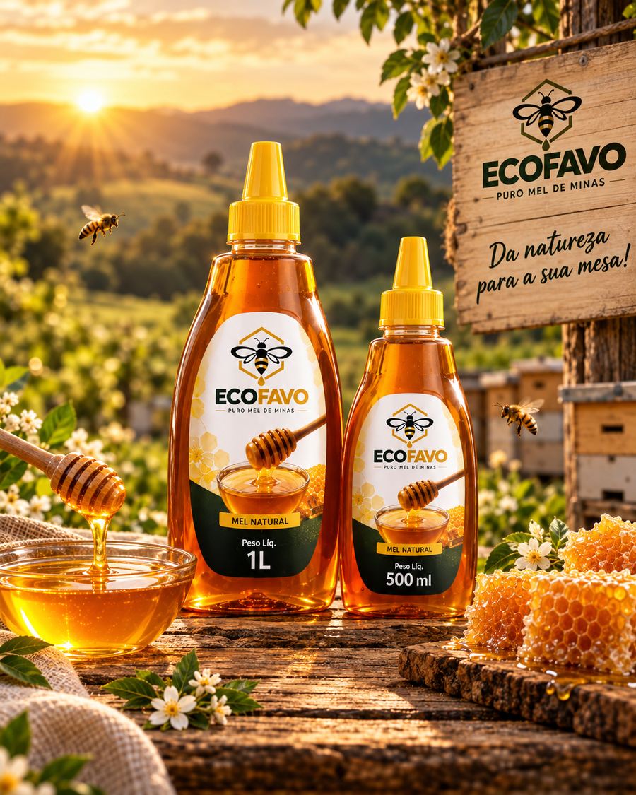 Peça de divulgação ECOFAVO nas redes sociais
